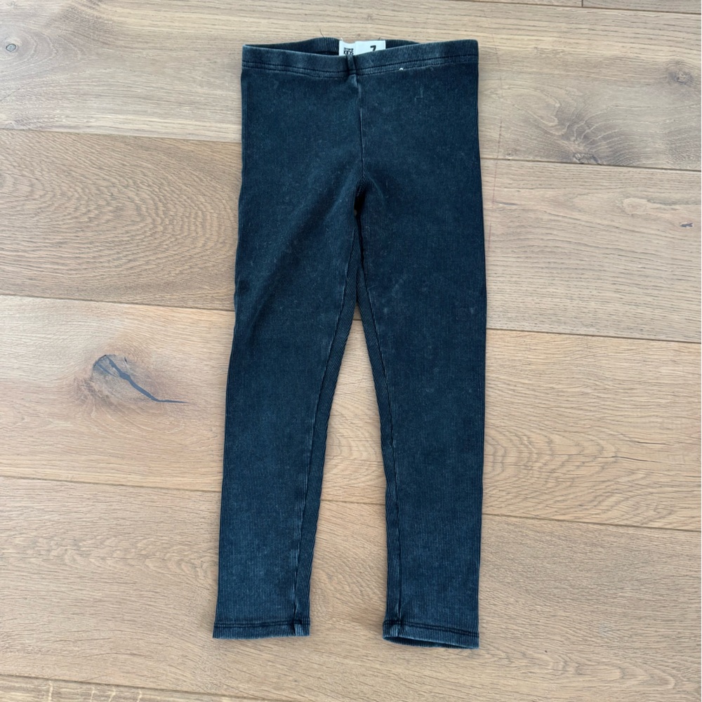 Cotton On Girls Black Leggings Size 7 EUC
